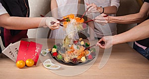 Asian Prosperity Toss, Lohei, Yusheng, yee sang photo